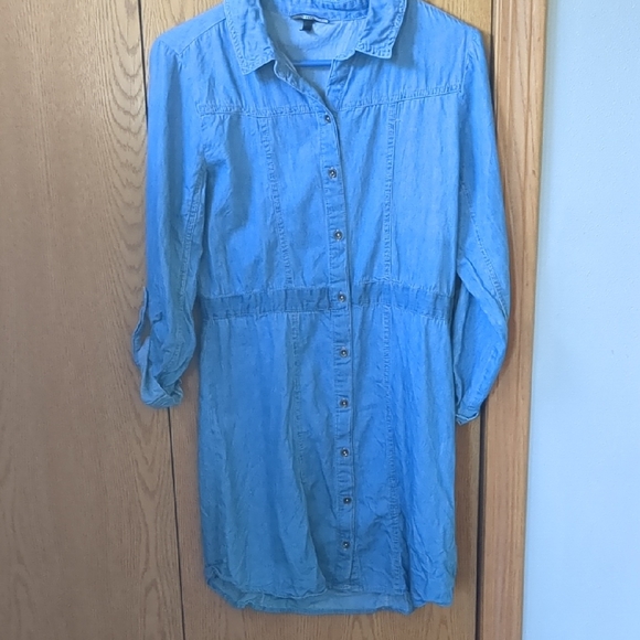 Allison Brittney Light Blue Denim Dress - Picture 1 of 3